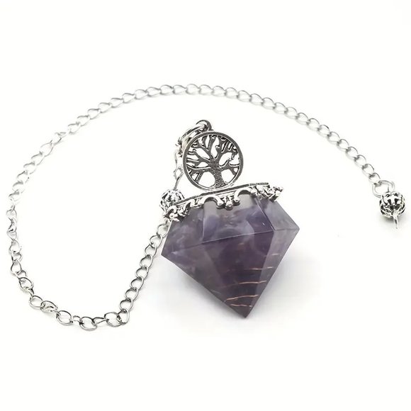 Amethyst Dowsing Divination Pendulum - Picture 1 of 3